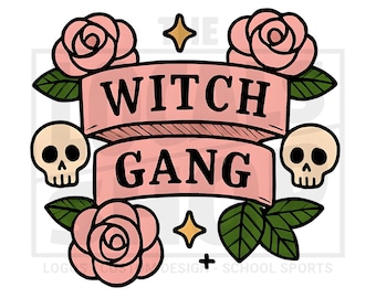 Girly Witch Gang Png, Halloween Girls, Sublimation Design