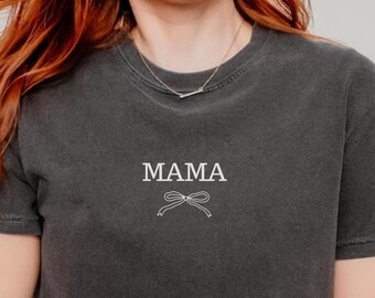 Comfort Colors® Coquette Mama Shirt, Mom Appreciation Shirt, Best Mom Shirt, Mama T-Shirt, Gift for Mother’s Day, From Daughter, Mom Gift