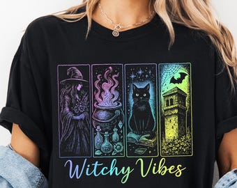 Comfort Colors® Spooky Season Tee, Vintage Halloween Horror Night Shirt, Halloween Tee designs, Retro Halloween , Horror Movie Tee