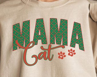 Katzen Mama Sweatshirt,Katzenliebhaber Pullover,Geschenk für Katzenliebhaber,Neue Katzen Mama Geschenk,Geschenk für Muttertag,Pelz Mama,Süße Katzen Mama Outfit,Valentinstag Geschenk