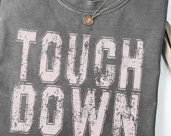 Comfort Colors®Football Touchdown Shirt,Football Season Shirt,Game Day Shirt,Touchdown Season Tee,Football Mom Gift,Football Tee,Fall Season