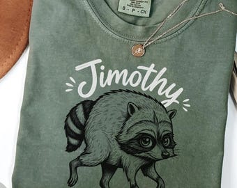 ComfortColors Jimothy Raccoon T-Shirt,Seattle Short Spine Raccoon Gift,Viral Animal Meme Graphic Tee,Cute Raccoon Lover Shirt,Viral Raccoon