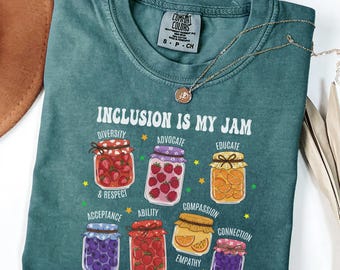 Comfort Colors®  Neurodiversity Shirt, Inclusion Is My Jam, Special Education Teacher, Autism Awareness, Autism Teacher, Inclusion Teacher