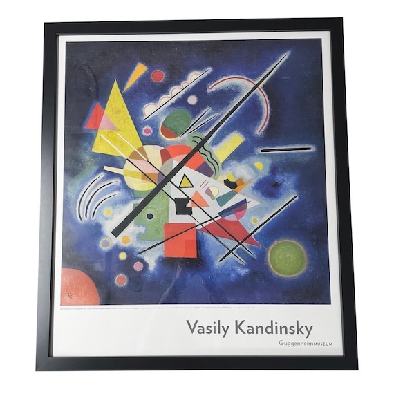 Wassily Kandinsky Blue Painting Guggenheim Museum Poster - Etsy