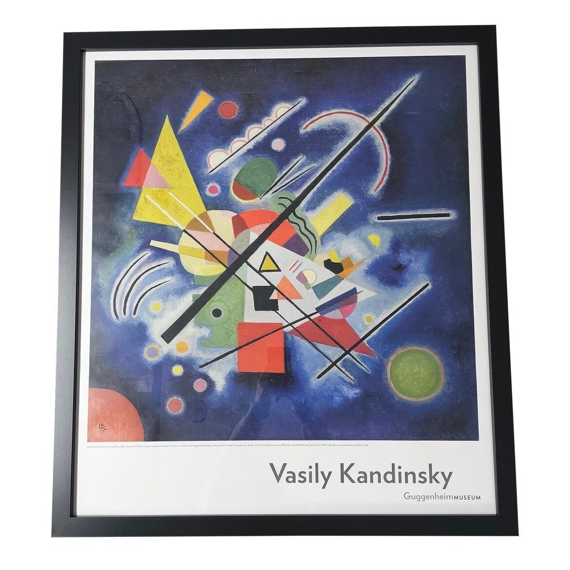 Wassily Kandinsky Blue Painting Guggenheim Museum Poster - Etsy