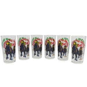 1984 Kentucky Derby Official Mint Julep Tumbler Glasses Set of 6