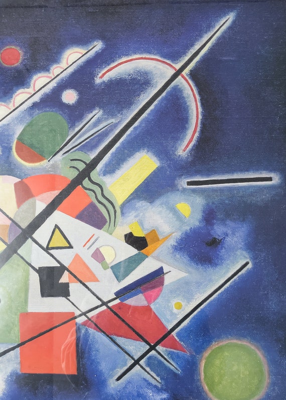 Wassily Kandinsky Blue Painting Guggenheim Museum Poster - Etsy