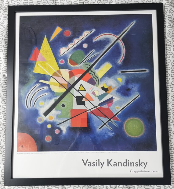 Wassily Kandinsky Blue Painting Guggenheim Museum Poster - Etsy