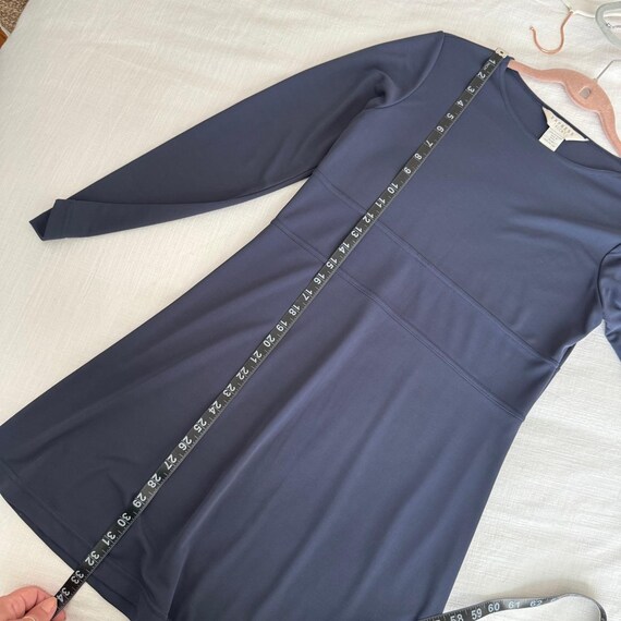 Express Tricot Navy Blue Long Sleeve Mini Dress Casual Everyday