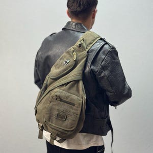 バッグ DIESEL body bag military design Y2K Diesel y2k one shoulder - Gem