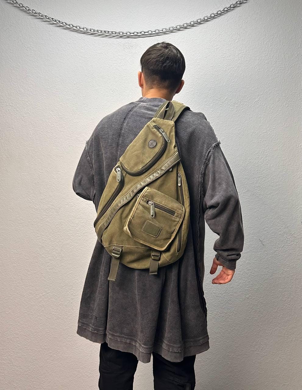 バッグ DIESEL Archive Canvas WaistBag Crossbody DIESEL Archive Canvas WaistBag Crossbody DIESEL RED CANVAS