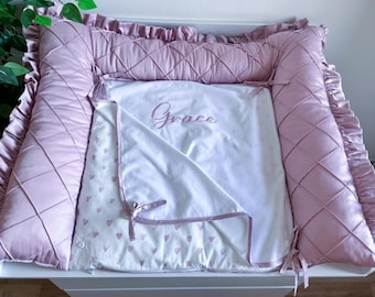 Custom Size Changing Pad for Dresser, Changing Table Topper, Nursery Changing Pad, Baby Changing Mat