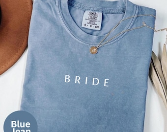 Bride T Shirt, Bride Shirt, Wedding Shirt, Engagement Gift, Bachelorette Party, Hen Do, Bride To Be Tee, Minimalist Design Pre Wedding Top