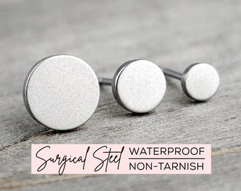 Circle Earrings • Hypoallergenic Surgical Steel Earrings • Tiny Circle Earrings • Circle Stud Earrings