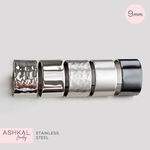 9mm Wide Stainless Steel Knuckle Ring | Stainless Steel Jewelry