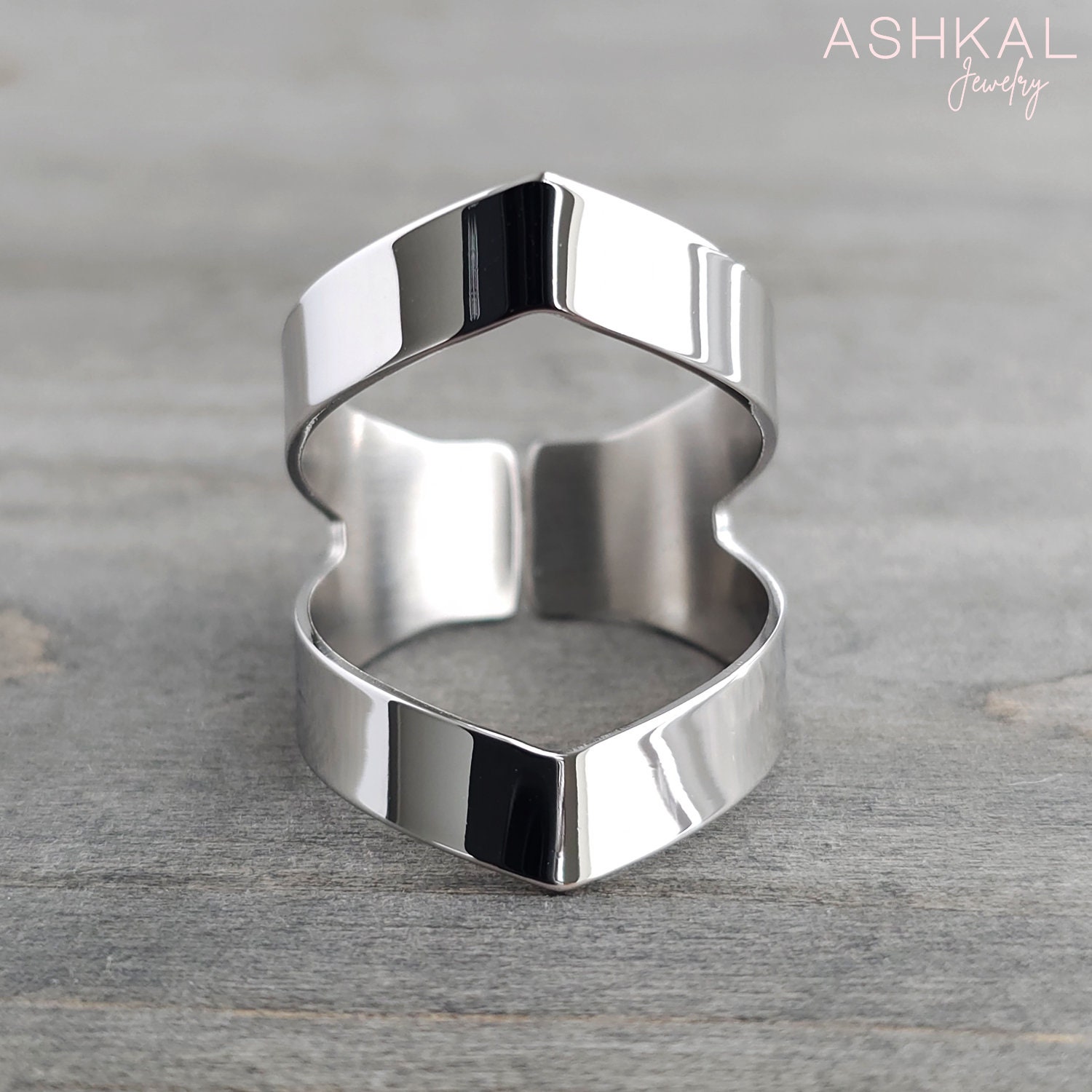 Rhombus Diamond Ring - Etsy