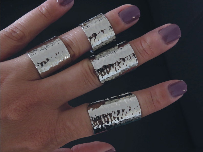 Statement Ring / Handmade Boho Ring / Full Finger Ring / Tube Etsy