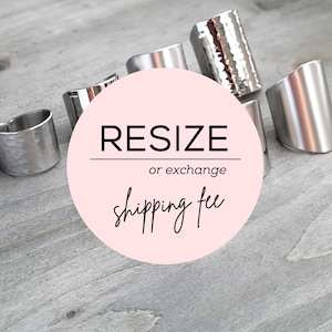 Shipping fee for Ring Resize OR Exchange