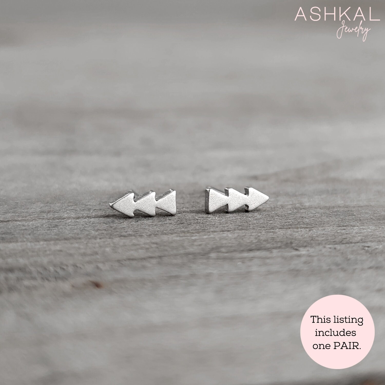 Triple Arrow Earrings • Surgical Steel Post Earrings