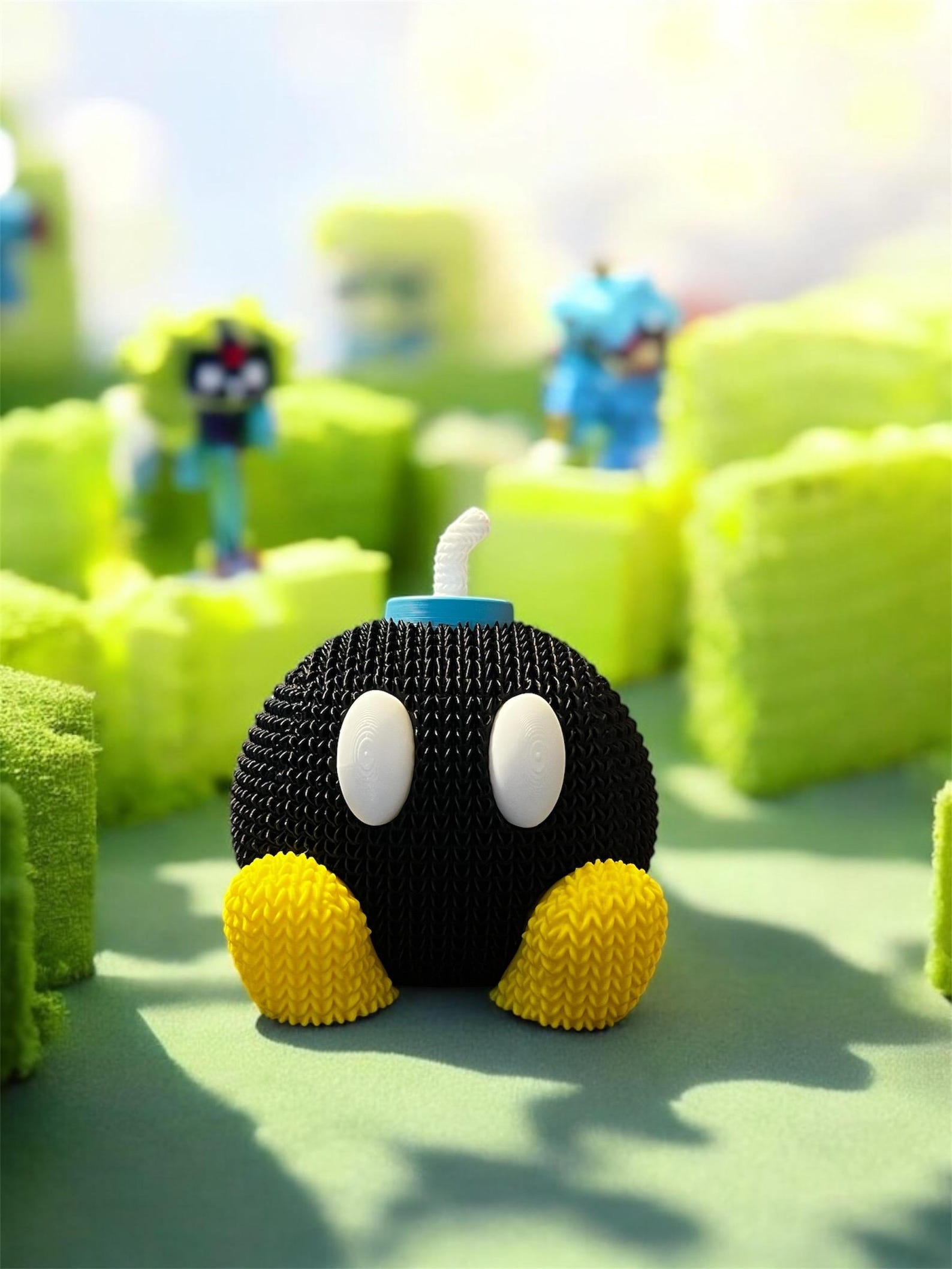 Super Mario Bob-omb Knitted Style - Etsy