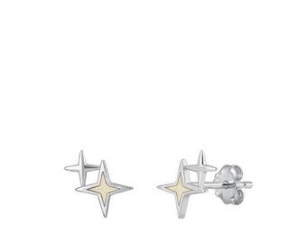Star Opal Earrings - Sterling Silver