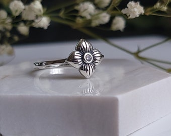 Anillo Wallflower - Anillo de plata de ley