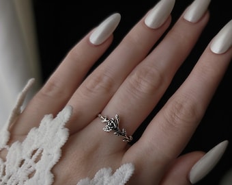 Wild Rose Ring - Sterling Silver Ring