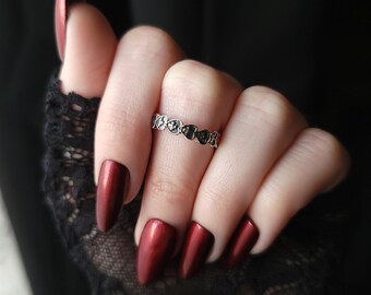 The Veiled Heart Silver - Sterling Silver Ring