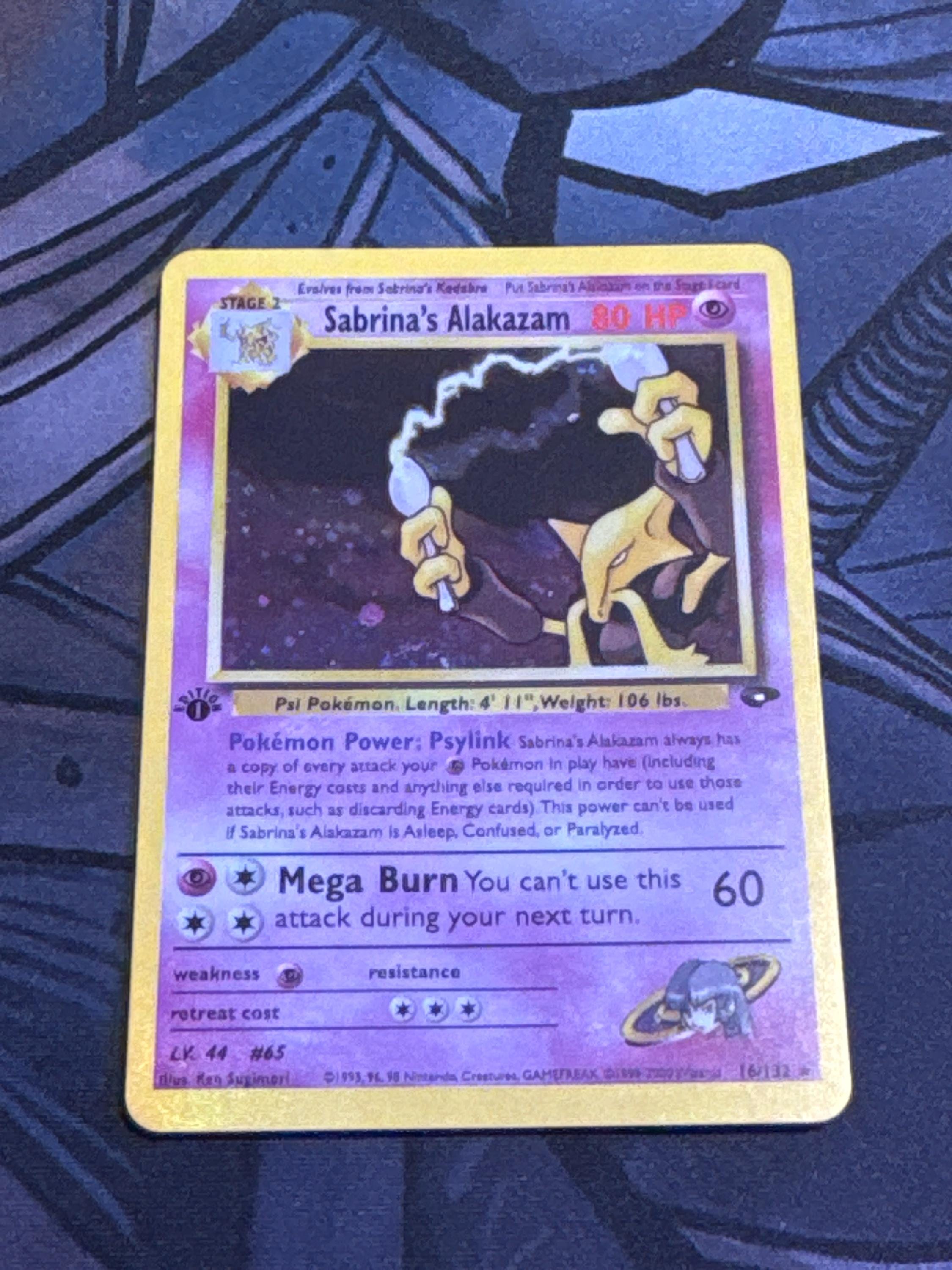sabrina's alakazam pokemon card value Sabrina's Alakazam main image 0