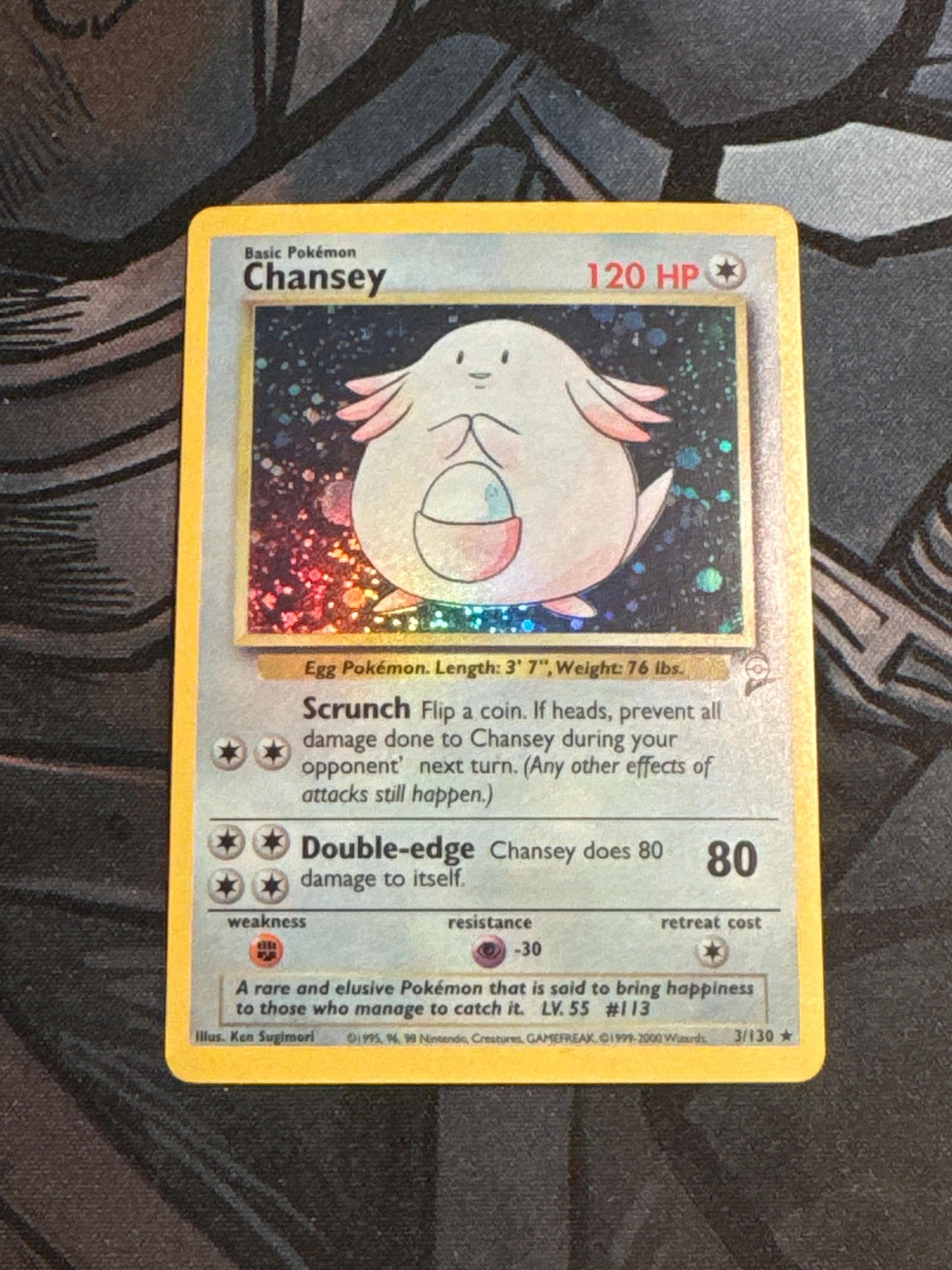 Holo Chansey Card - Etsy