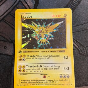 Zapdos 1st Edition - Etsy