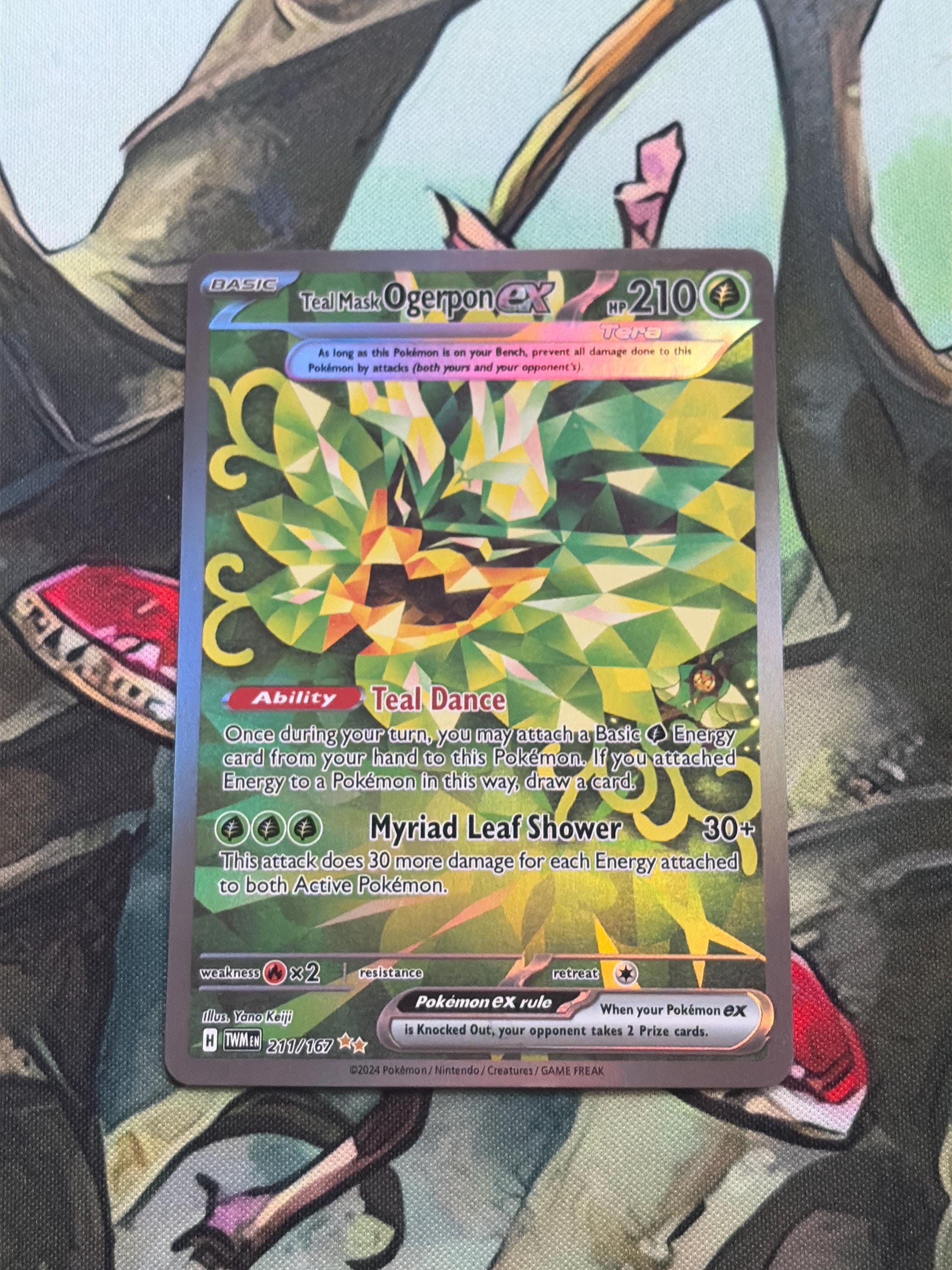 Buy Pokmon: Teal Mask Ogerpon EX (211/167) Special Illustrations Holo NM  Online in India - Etsy
