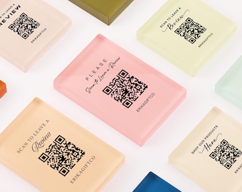 Custom QR Code Sign for Small Business, Google Review, Social Media & Payment Display Sign