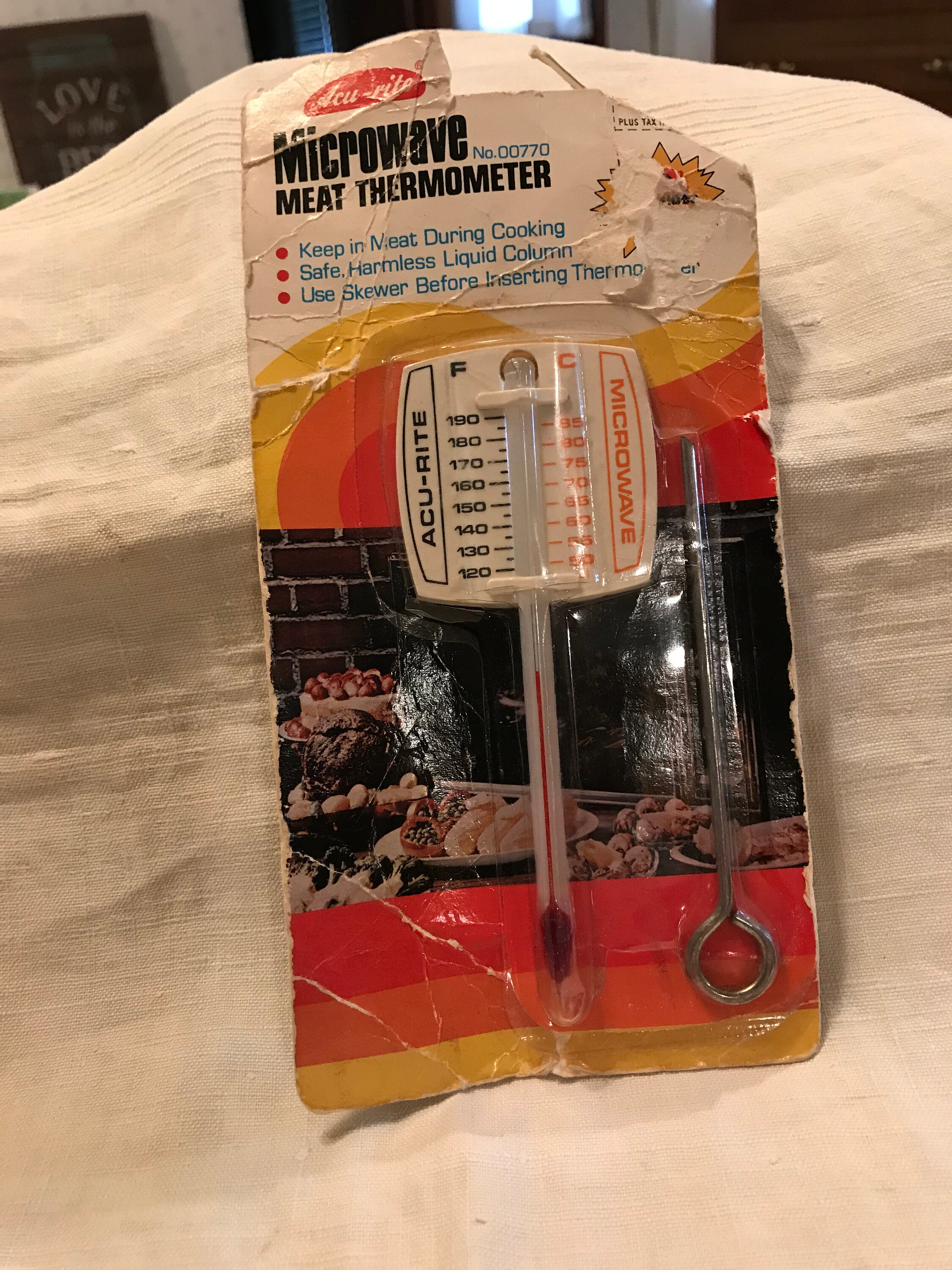 Vintage Acu-rite Microwave Meat Thermometer 