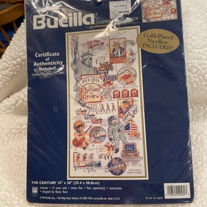 Bucilla Counted Cross Stitch Kit, Unopened, “Century in Review”, 1901 - 2001