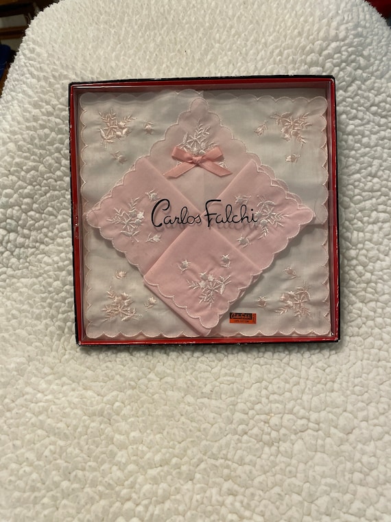 Carlos Falchi Boxed Handkerchief Set