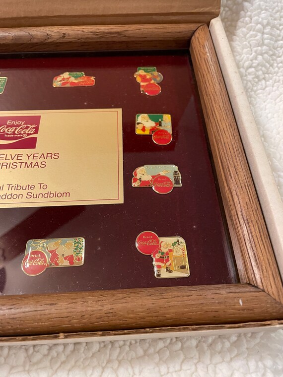 Coca-Cola “Twelve Years of Christmas” Mounted Pin… - image 4