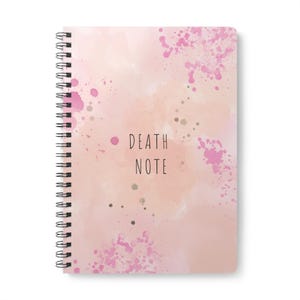 Death Note Notizbuch, A5 Wirobound | Journal für Studenten, Geschenk für Schriftsteller, Kreativer Notizblock, Skizzenbuch, Personalisierbares Tagebuch