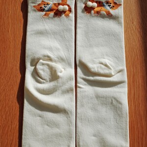 Butt Socks | Cat Butt Socks For Women | Funny Cat Lover Gift | 3D Tail Design | Cute Crew Socks | Gift Idea | Pet Stocking image 3
