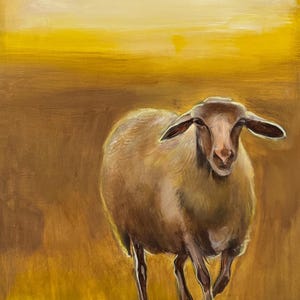 Painting#goat by night#emmiekaas#petcommissioned#emmiekaas