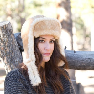 Ladies Sheepskin Hat-Aviator