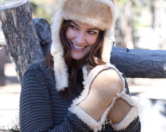 Ladies Sheepskin Mittens