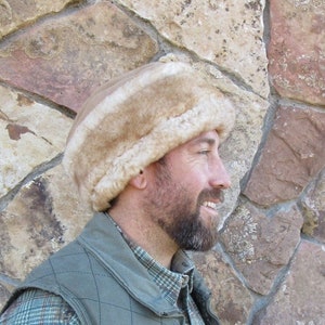 Mens Sheepskin Hat-Diplomat