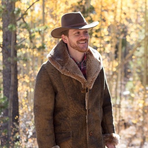 Mens Sheepskin Coat-cattleman - Etsy