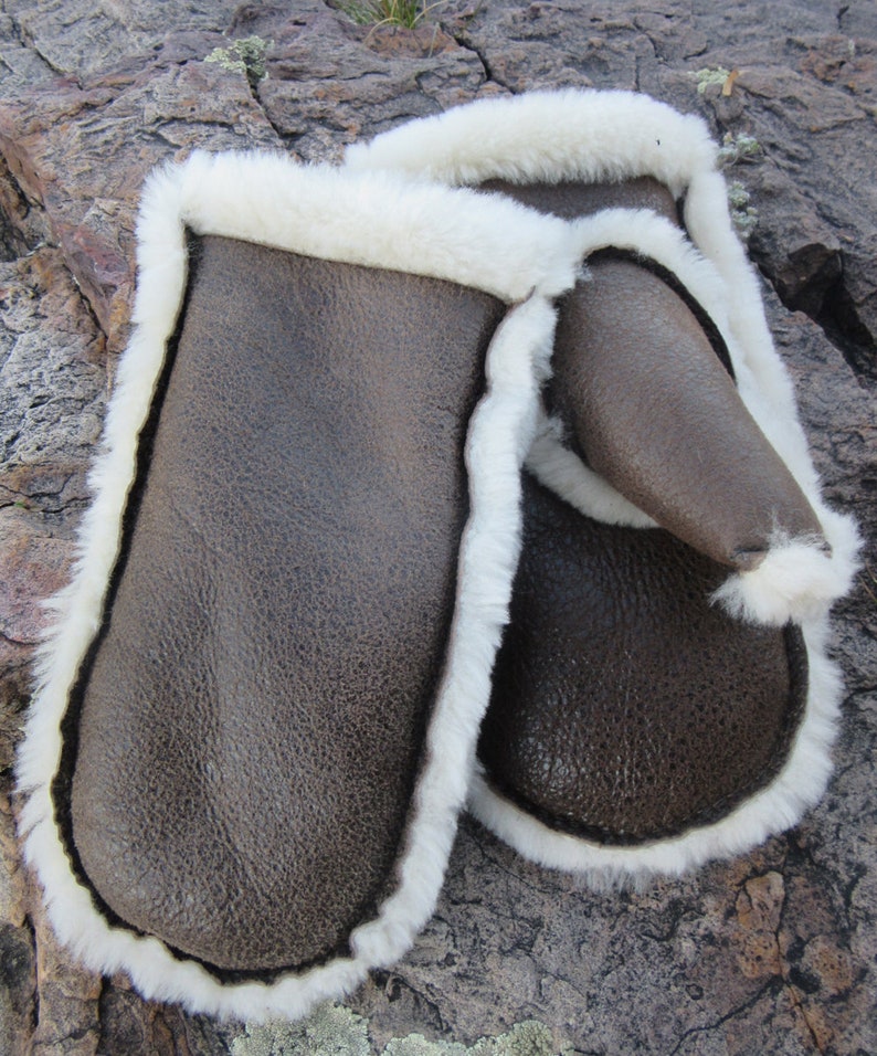 Mens Sheepskin Mittens Etsy