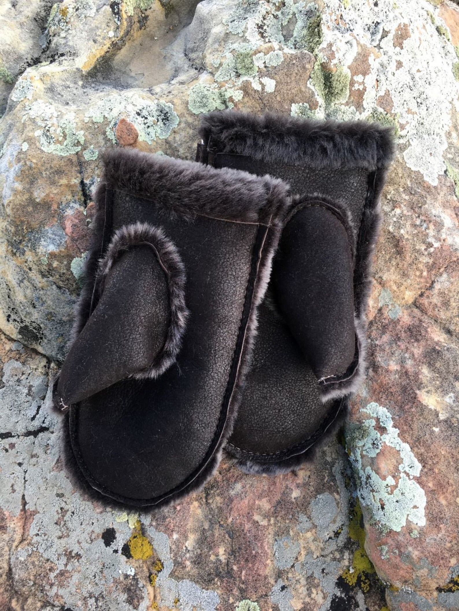 Mens Sheepskin Mittens Etsy