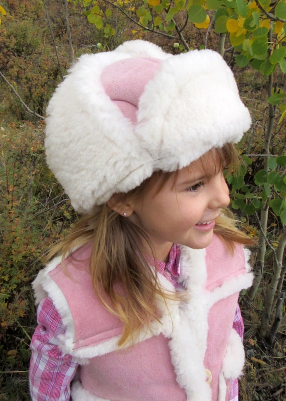 Kids Sheepskin Hat-aviator - Etsy