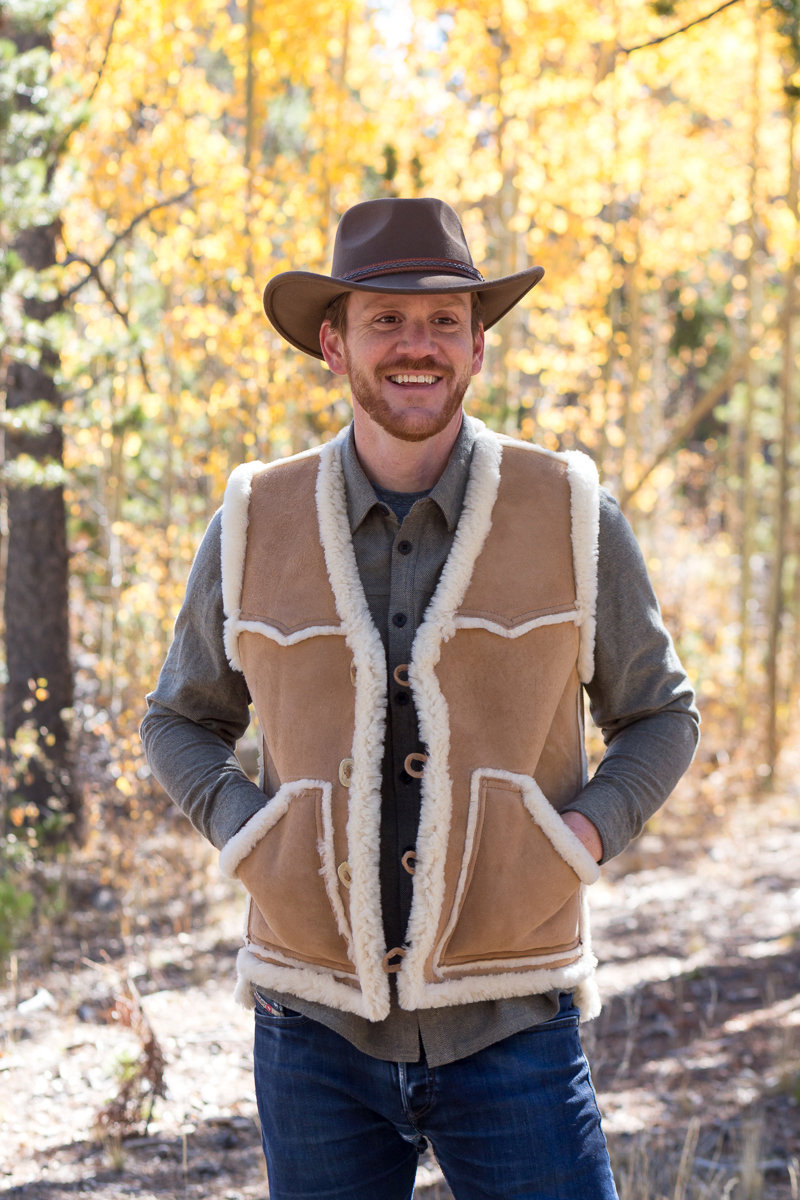 Mens Sheepskin Vest-rancher - Etsy