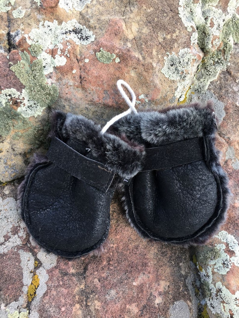 Kids Sheepskin Mittensbaby Etsy