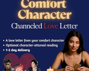 Intuïtief gechannelde liefdesbrief van je troostende personage: aangepast troostbericht, tarotlezen || Elke anime, fandom, enz.